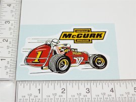 4" McGurk Chevrolet Specialist Open Wheel Race Car Logo Sticker
