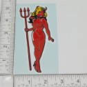 5" Tall Devil Pinup Girl Cartoon Logo Sticker Main Image 5" Tall Devil Pinup Girl Cartoon Logo Sticker Main Image