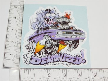 5" Demonized Dodge Demon Cartoon Logo Sticker Main Image