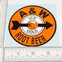 3.5" Diameter Custom A & W Root Beer Logo Sticker Main Image