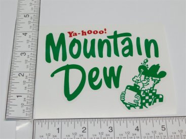 5" Custom Mountain Dew Hillbilly Logo Sticker Main Image
