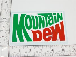 7" Custom Mountain Dew Script Logo Sticker CU-050