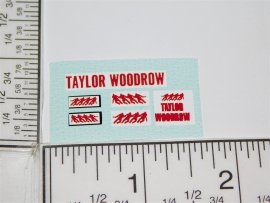 Matchbox #K-17 Taylor Woodrow Lowloader Replacement Sticker Set