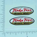 Pair 1958 to 1961 Tonka Oval Logo Stickers Main Image Pair 1958 to 1961 Tonka Oval Logo Stickers Main Image